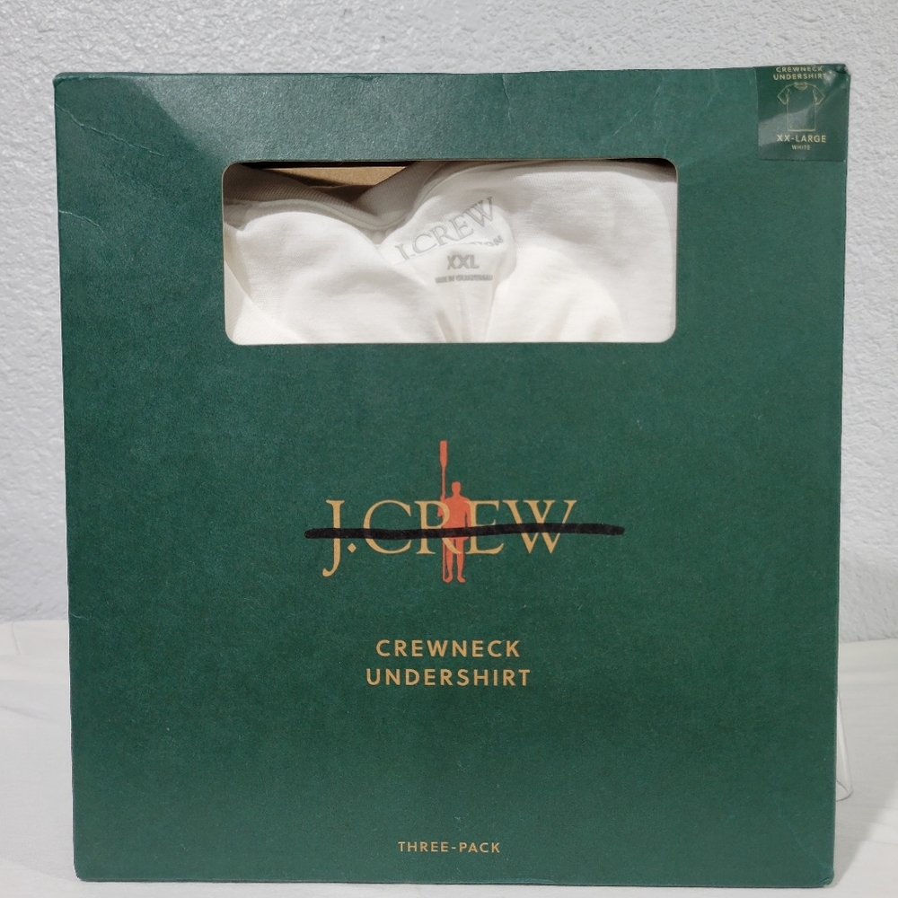 New J Crew Crewneck undershirts three-pack BY459 White T-shirts - Picture 2 of 9